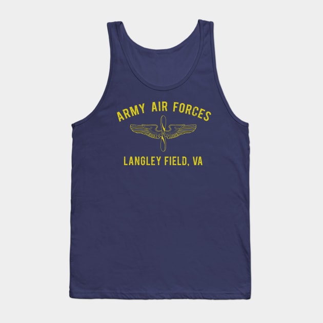 Army Air Langley Tank Top by PopCultureShirts